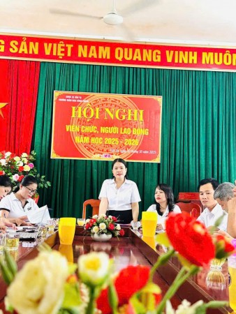 HỘI NGHỊ VIÊN CHỨC NGƯỜI LAO ĐỘNG TRƯỜNG MN CÔNG THÀNH
